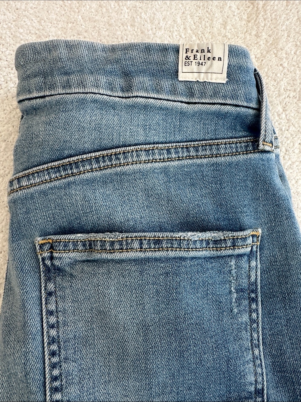 Frank & Eileen Light Wash Blue Denim Jeans - Picture 5 of 5